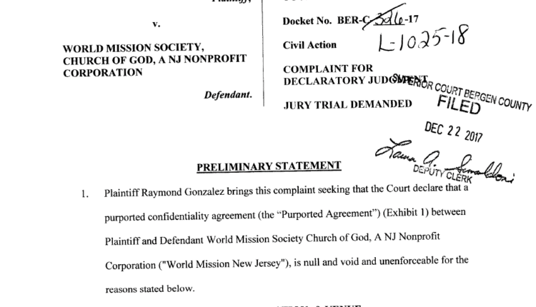 Court Cases Articles Examining The World Mission Society Church Of God